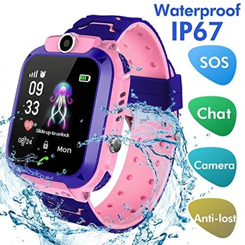 Smartwatch Digital Watches For Boys - 2g crianças relógio inteligente chamada sos