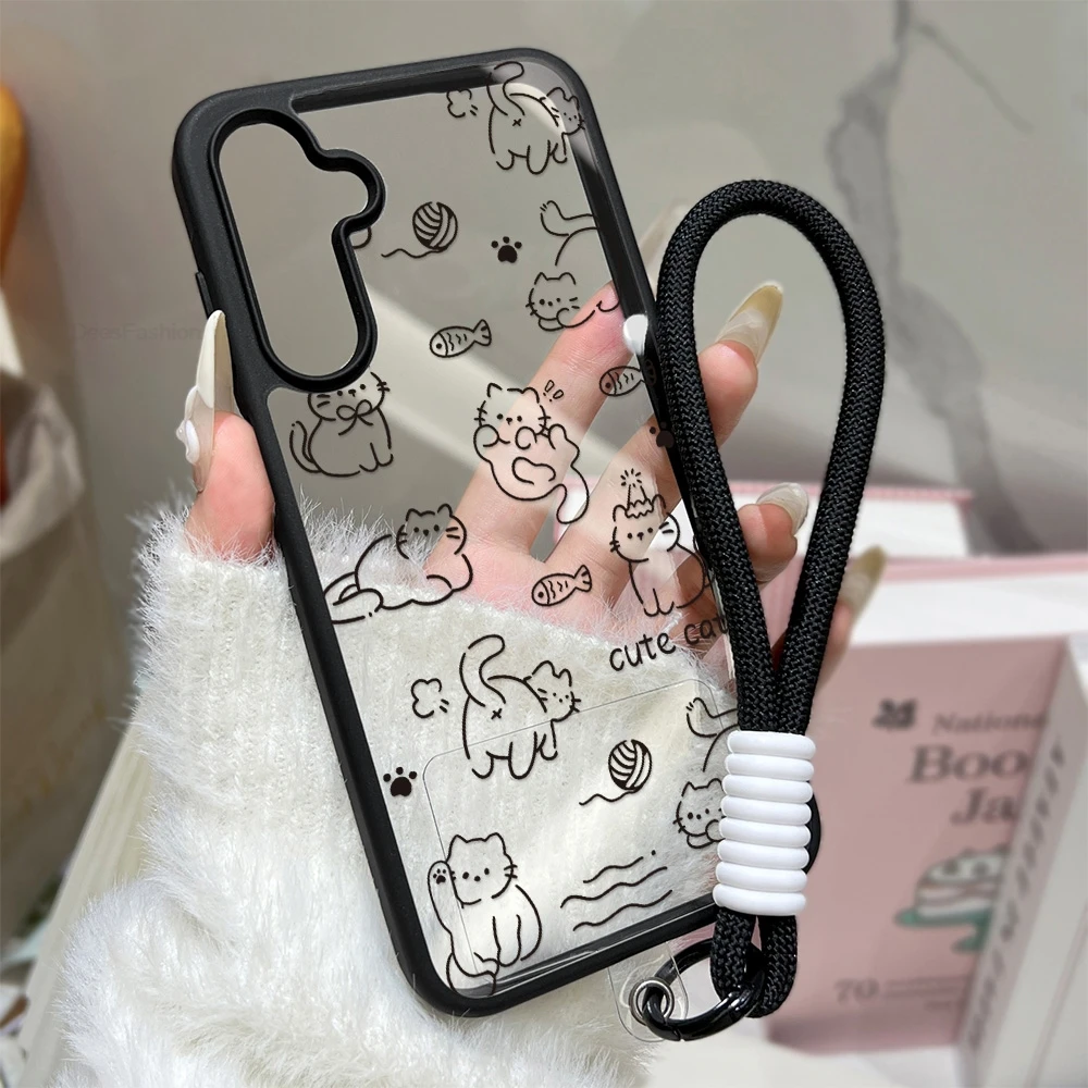 Samsung Galaxy Strap - Capa de Celular com Gato de