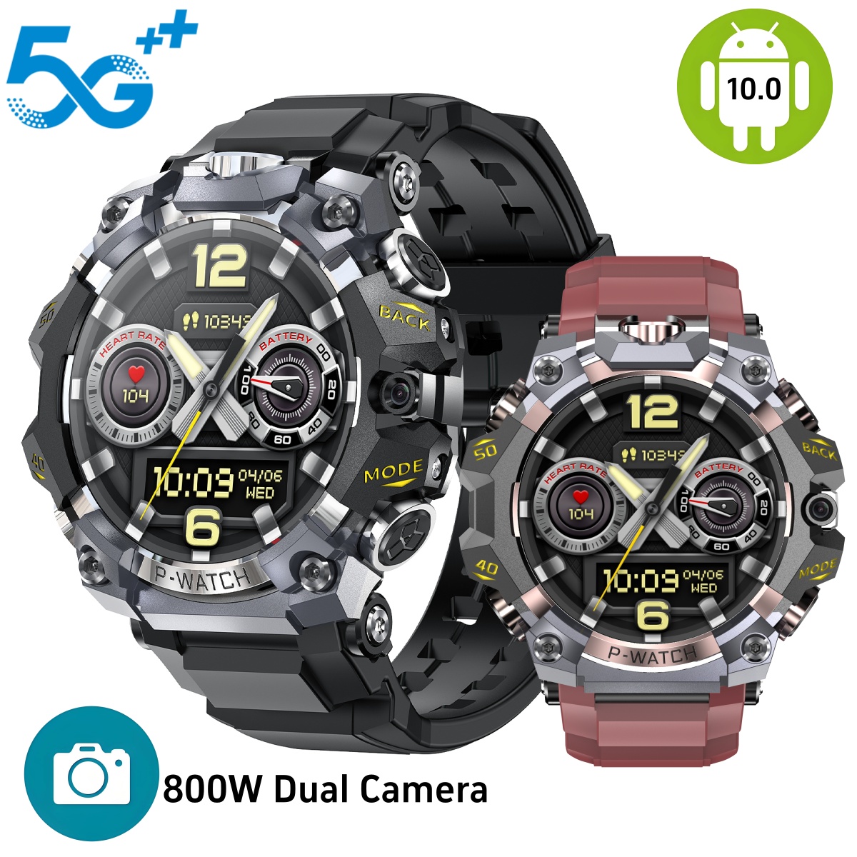 Smartwatch Phone Watches - Smartwatch Q668 Android 10.0 1.95 polegadas