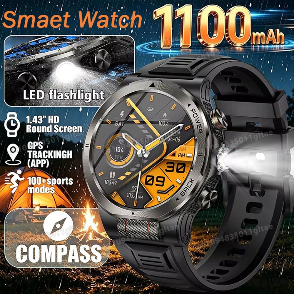 Smartwatch Running Watches For Men - Novo Smartwatch Militar 2026 com Bateria