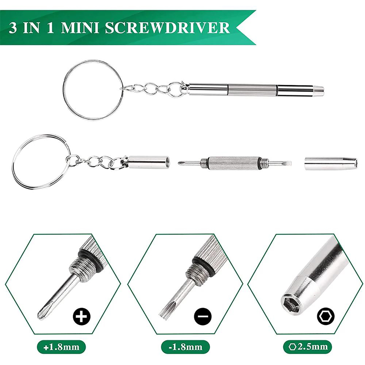 Watch Tool Repair Kit - Kit de Reparo Portátil 3 em