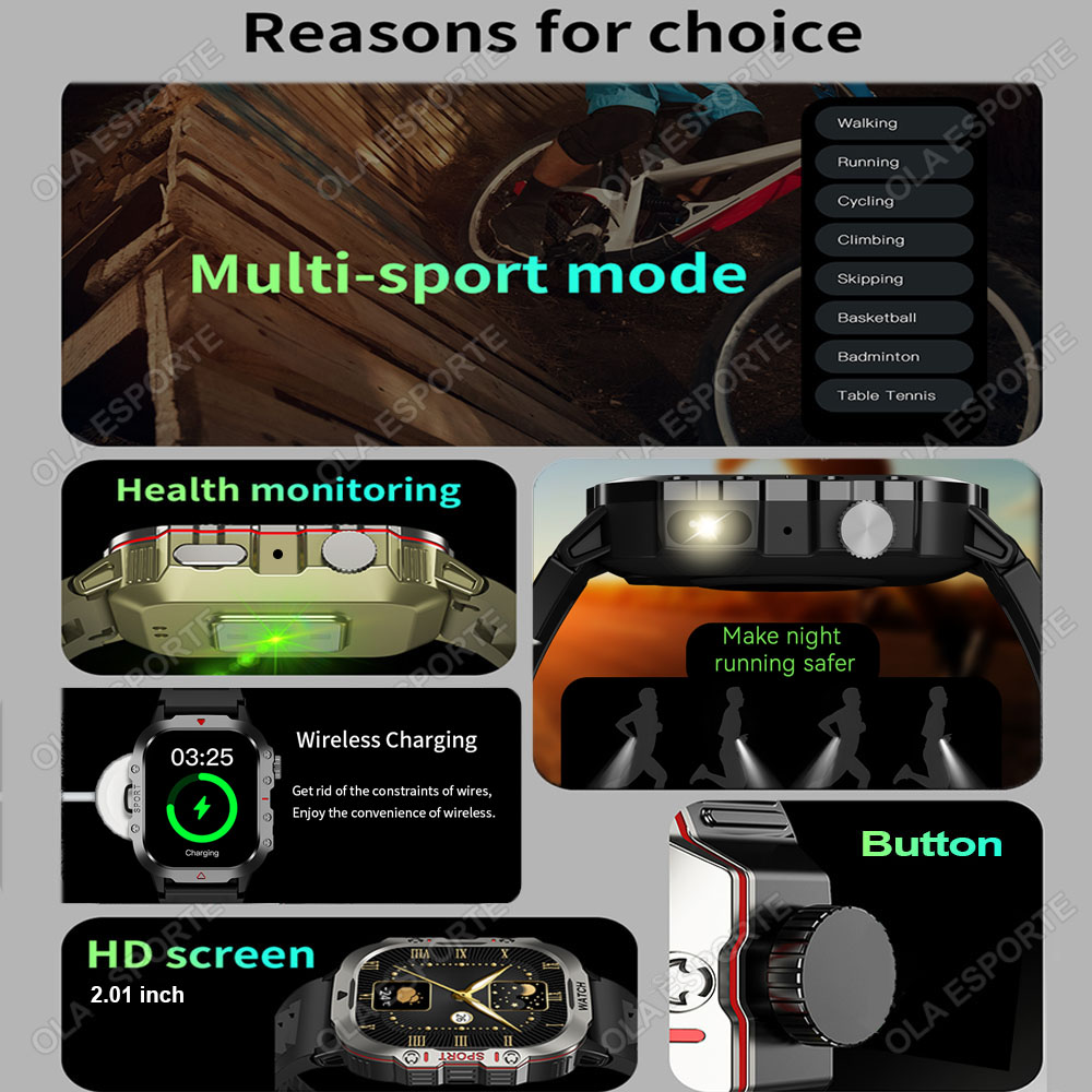 Relógios Inteligentes Originai - Smartwatch Rugged Watches For Men avaliação e preço