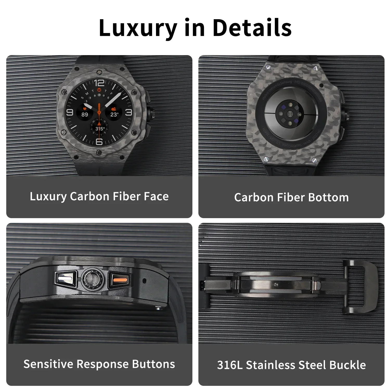 Kit de modificação de luxo par - Smartwatch Luxury Watches avaliação e preço