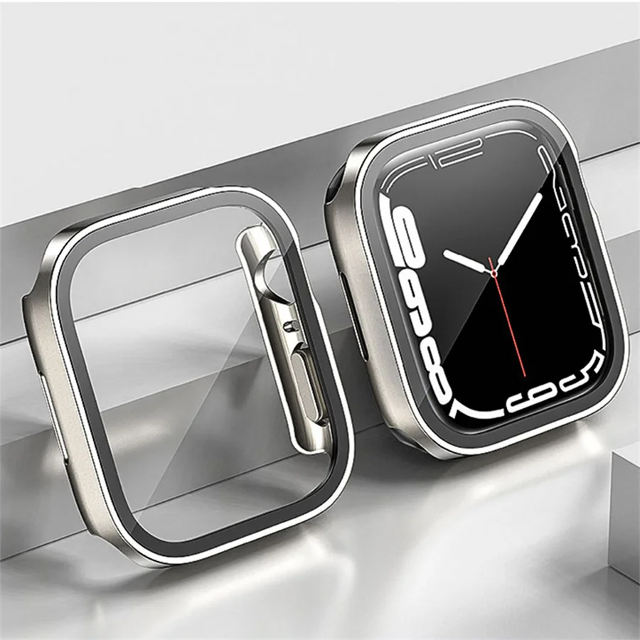Vidro + capa para apple watch  - Smartwatch Iphone Watches For Women avaliação e preço