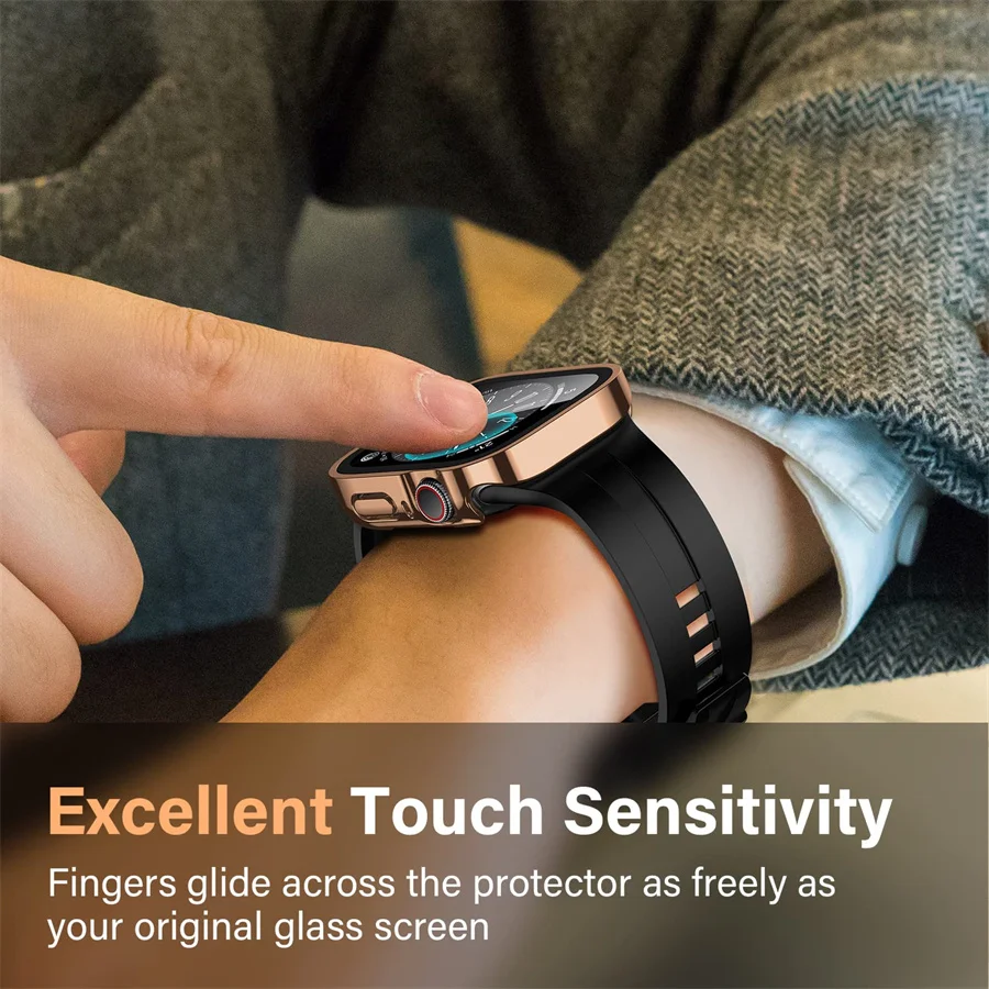 Vidro + capa para apple watch  - Smartwatch Iphone Watches For Women avaliação e preço