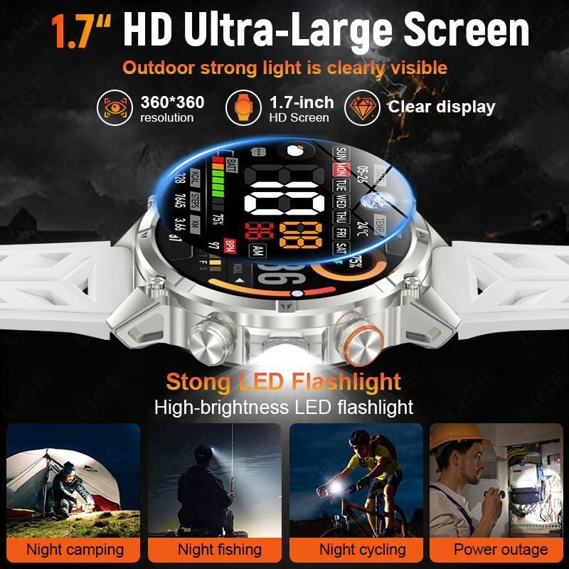 Relógio Inteligente Masculino  - Smartwatch Rugged Watches For Men avaliação e preço