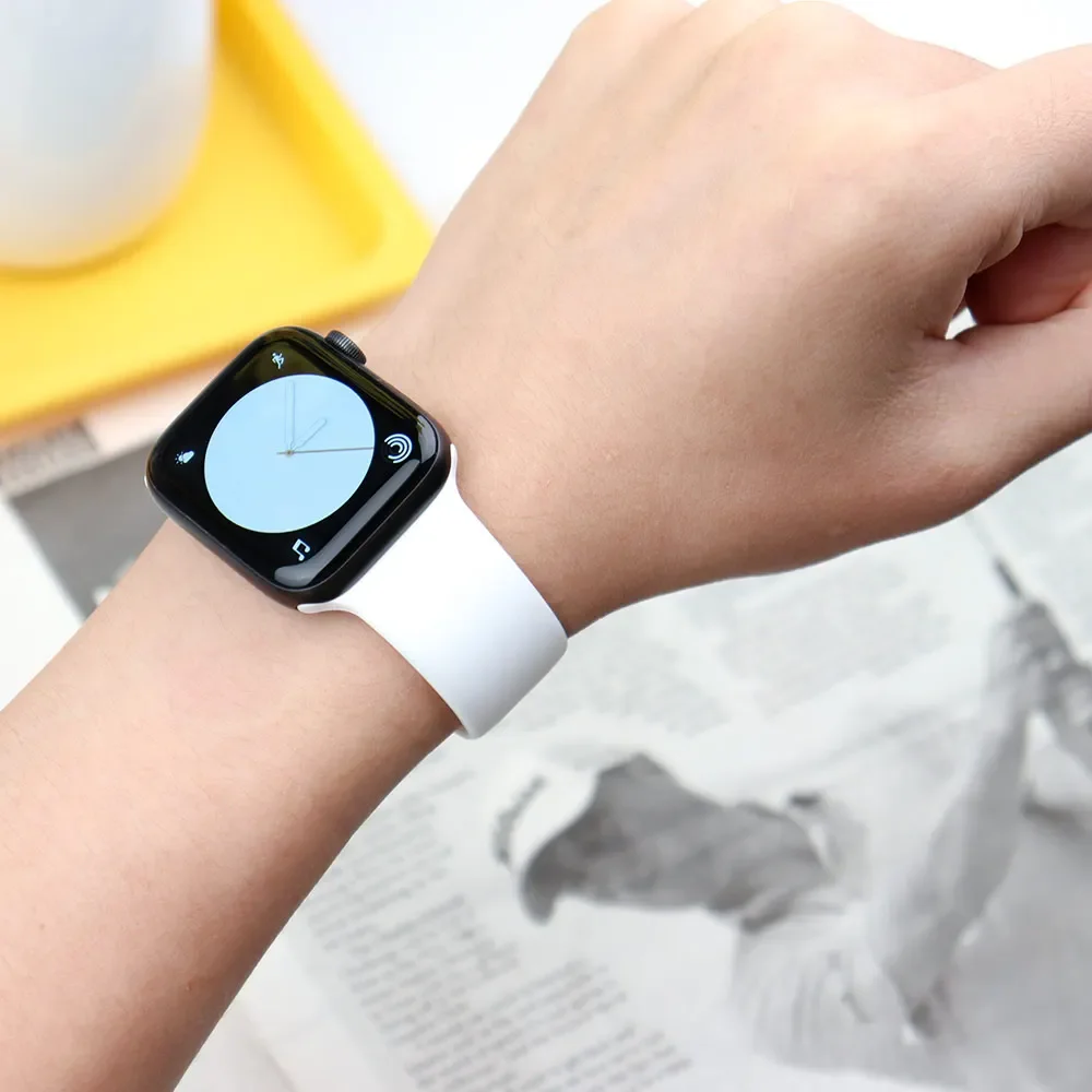 Pulseira de silicone para appl - Smartwatch Iphone Watches For Women avaliação e preço