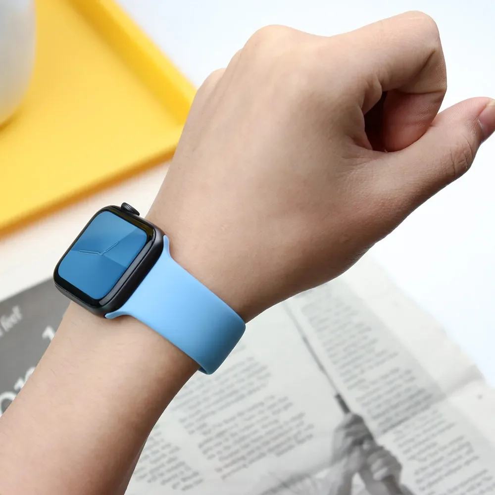 Pulseira de silicone para appl - Smartwatch Iphone Watches For Women avaliação e preço