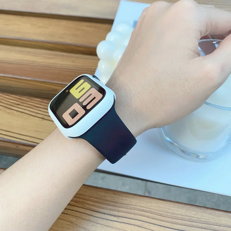 Pulseira de silicone para appl - Smartwatch Iphone Watches For Women avaliação e preço
