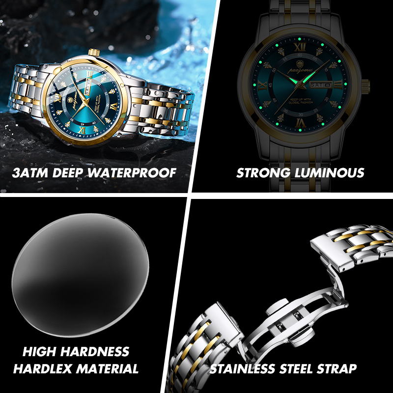 Relógio PAAZOMU para Homens e  - Smartwatch Luxury Watches avaliação e preço