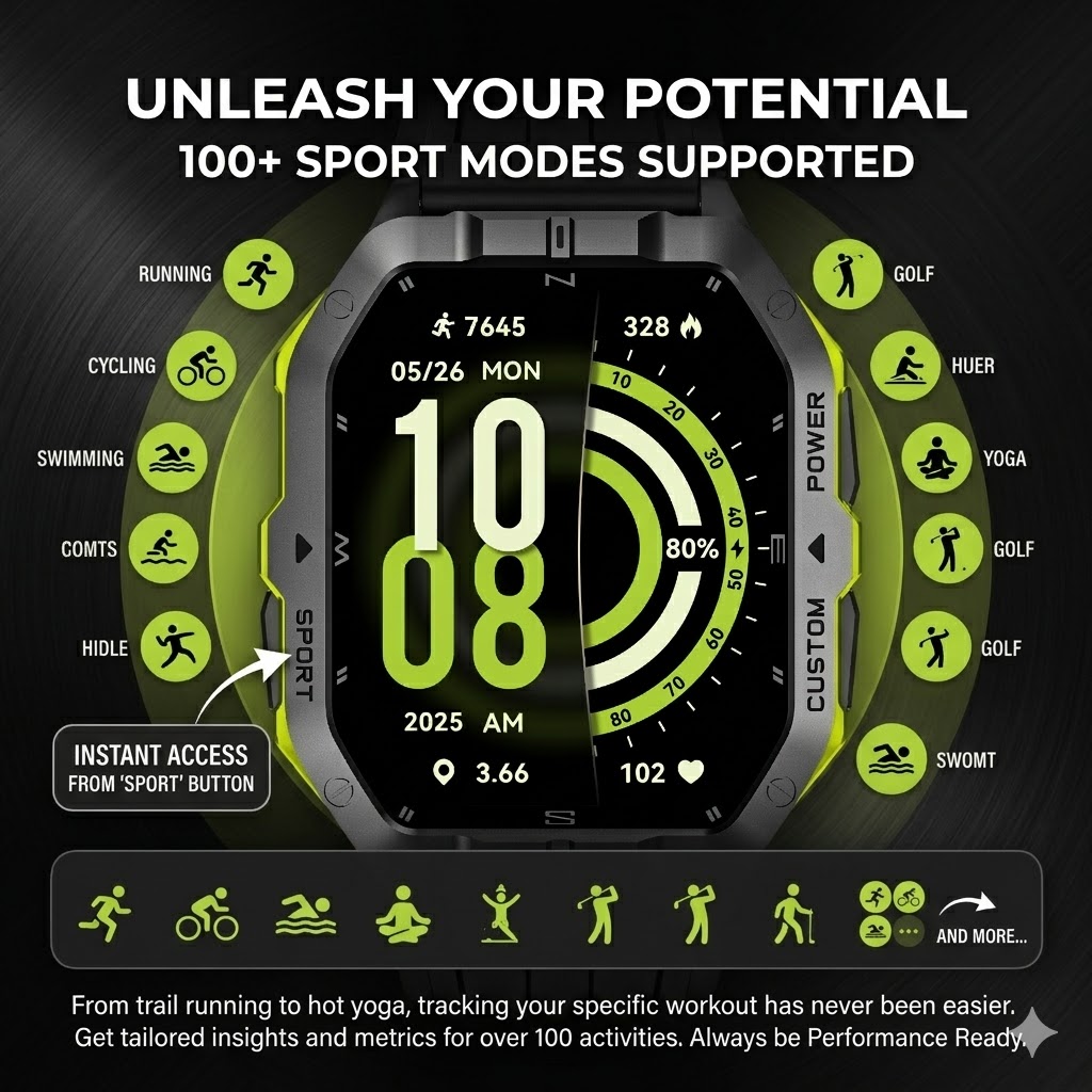 Relógio Inteligente Rugged LEA - Smartwatch Rugged Watches For Men avaliação e preço