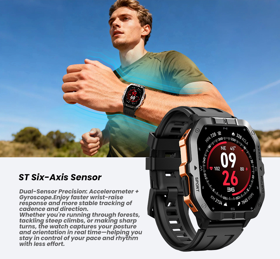 Relógio Inteligente Rugged LEA - Smartwatch Rugged Watches For Men avaliação e preço