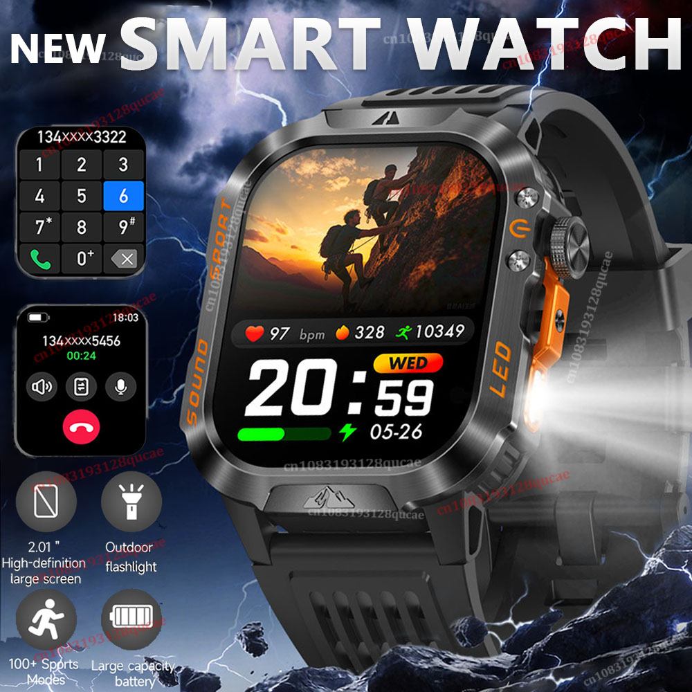 Relógio Inteligente Militar Ro - Smartwatch Rugged Watches For Men avaliação e preço