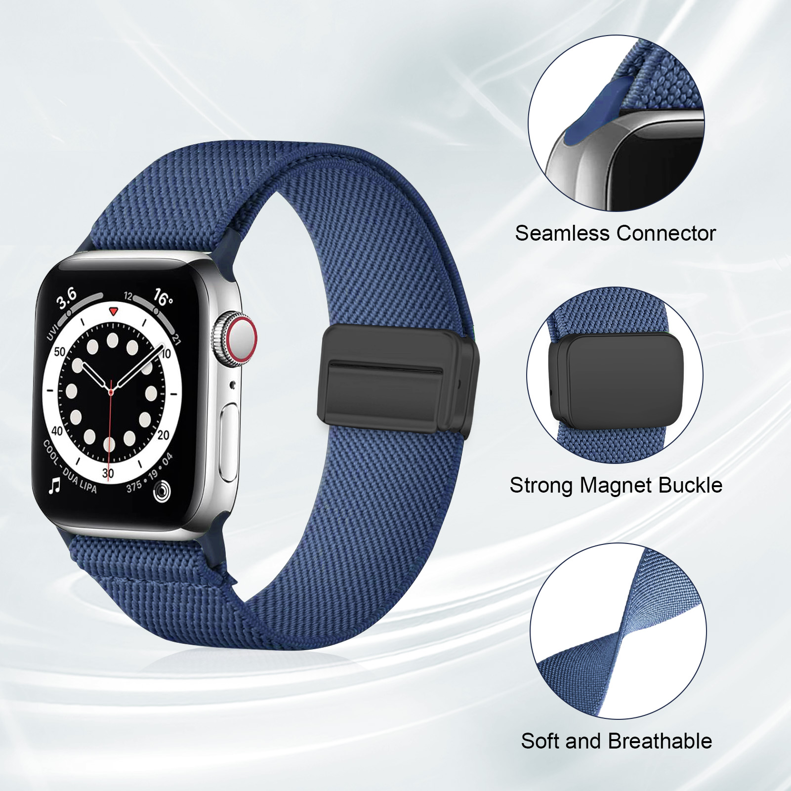 Correia magnética para Apple W - Smartwatch Iphone Watches For Women avaliação e preço
