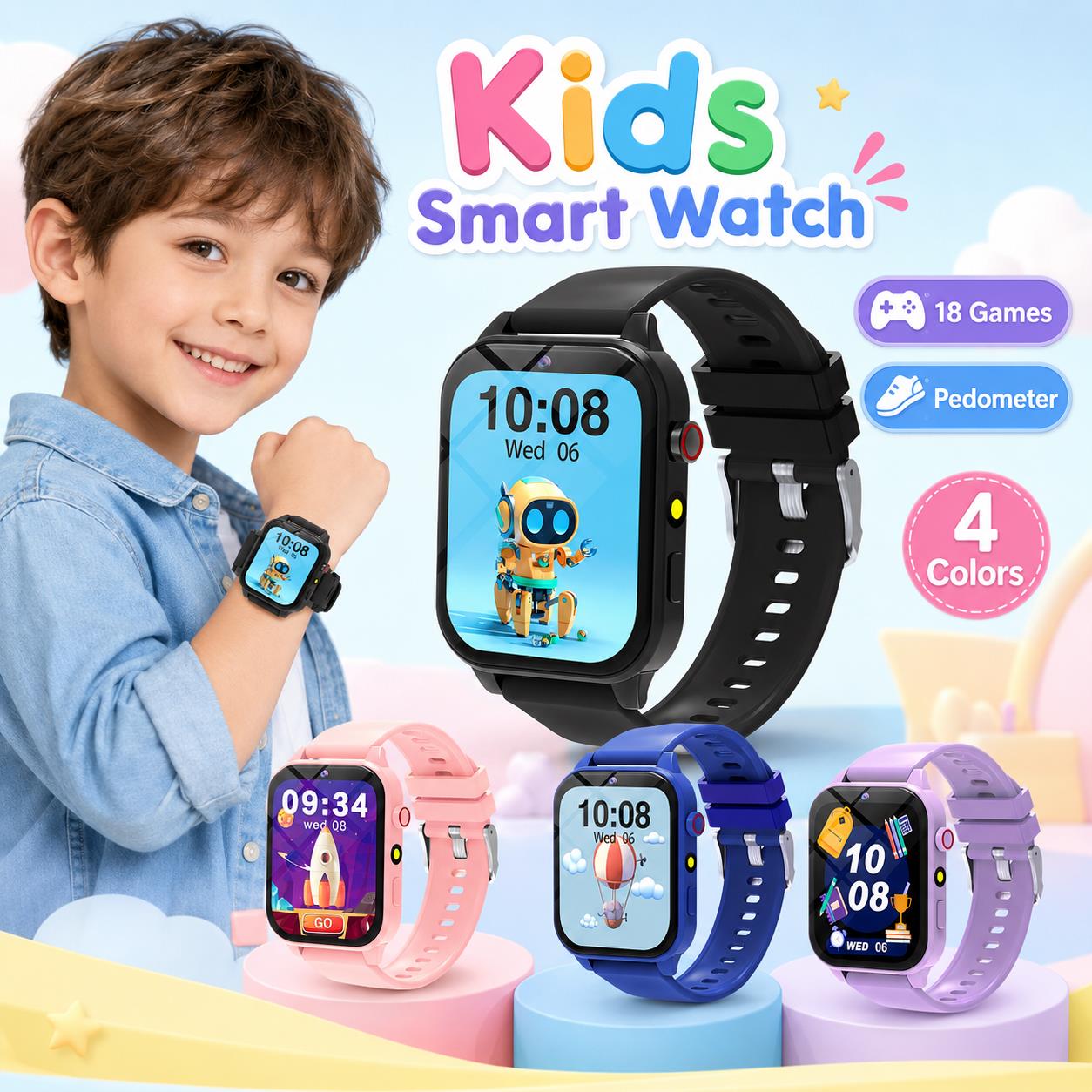 Relógio Inteligente para Crian - Smartwatch Digital Watches For Boys avaliação e preço