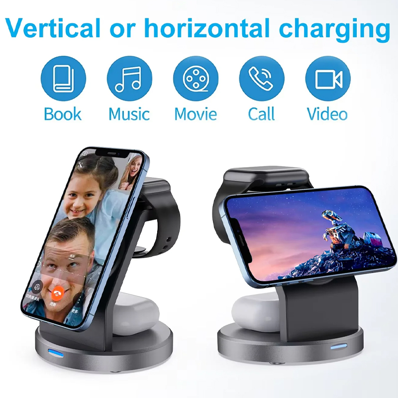 3 em 1 suporte de carregador s - Smartwatch Phone Watches avaliação e preço