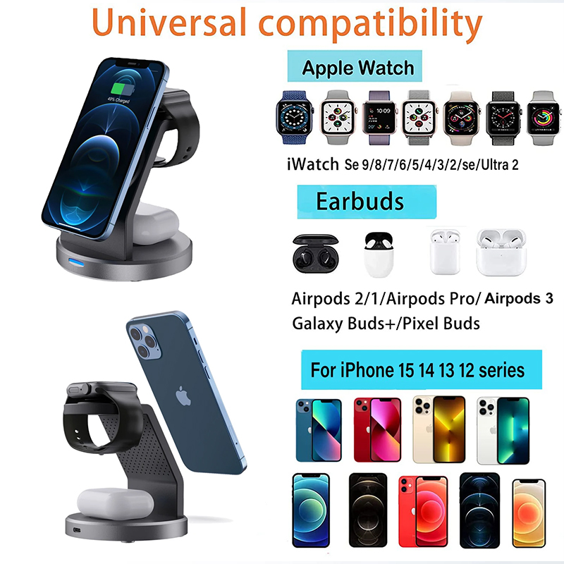 3 em 1 suporte de carregador s - Smartwatch Phone Watches avaliação e preço