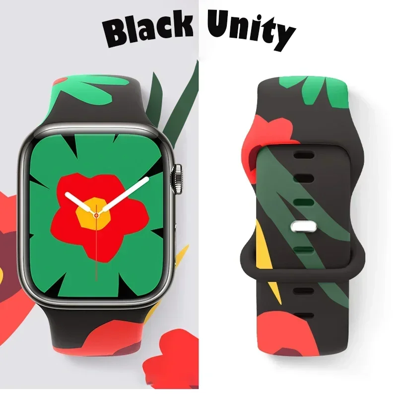 Pulseira de silicone impressa  - Smartwatch Iphone Watches For Women avaliação e preço