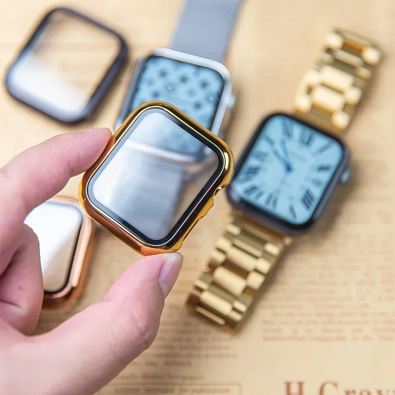Vidro + capa para apple watch  - Smartwatch Iphone Watches For Women avaliação e preço