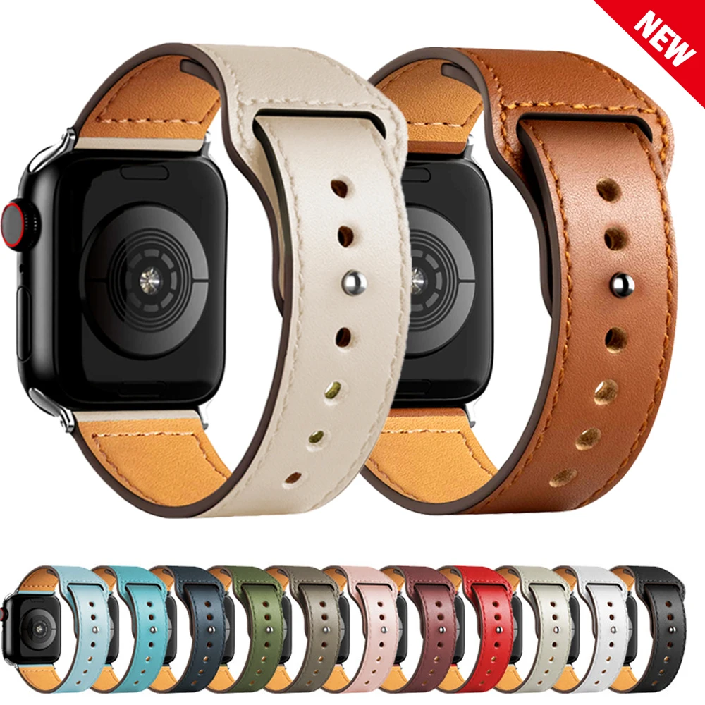 Pulseira de couro para apple w - Smartwatch Iphone Watches For Women avaliação e preço